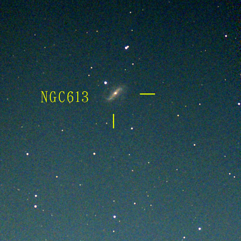 夜空は宝石箱(ちょうこくしつ座  NGC613) Seestar50
