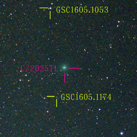 アトラス彗星(C/2025 T1) 12‎月‎6日Seestar50