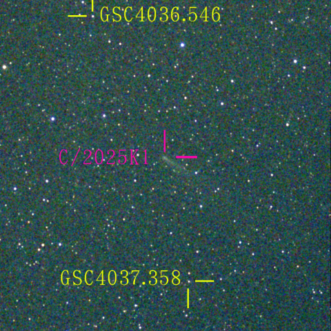 アトラス彗星(C/2025K1) 12月‎6日Seestar50