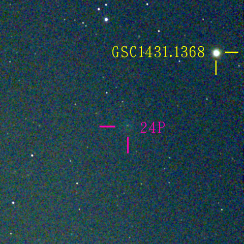 ショーマス彗星(24P)12月7日 Seestar50