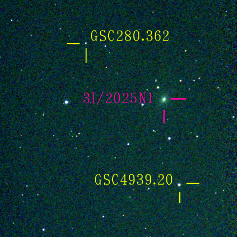 アトラス彗星(3I/2025N1) 11月30日 Seestar50