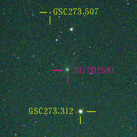 アトラス彗星(3I/2025N1) 12月2日 Seestar50