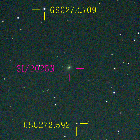 アトラス彗星(3I/2025N1) 12月5日 Seestar50