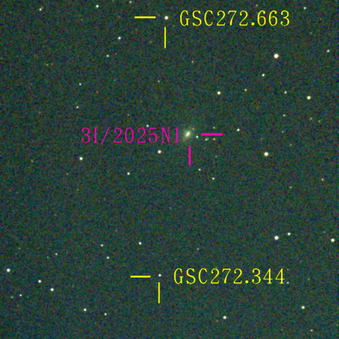 アトラス彗星(3I/2025N1) 12月6日 Seestar50