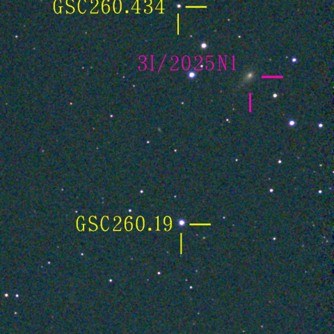 アトラス彗星(3I/2025N1) 12月19日 Seestar50