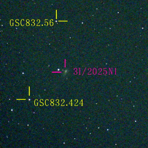 アトラス彗星(3I/2025N1) 12月29日 Seestar50