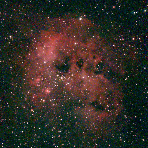 夜空は宝石箱(おたまじゃくし星雲 IC410) Seestar50