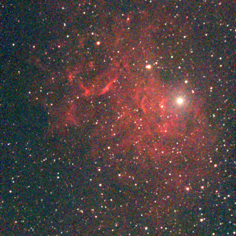 夜空は宝石箱(勾玉星雲 IC405) Seestar50