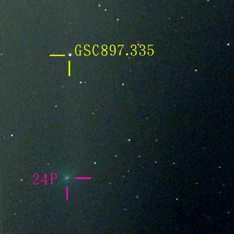 ショーマス彗星(24P)1月9日 Seestar50