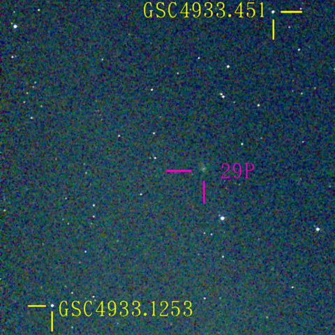 シュヴァスマン・ヴァハマン彗星(29P)1月4日 Seestar50