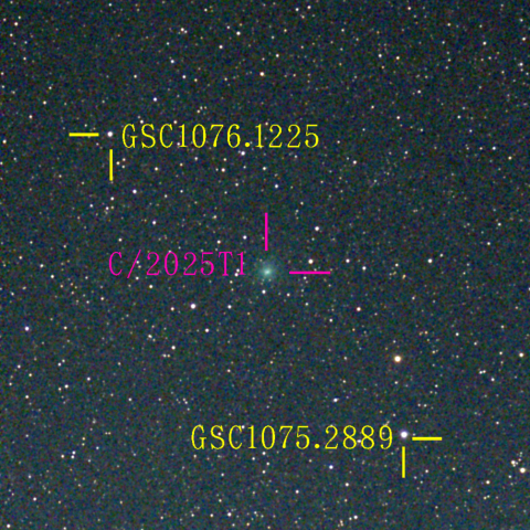 アトラス彗星(C/2025 T1) 12‎月‎15日Seestar50