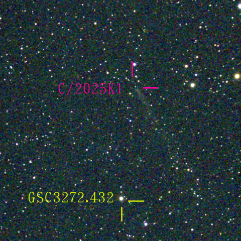 アトラス彗星(C/2025K1) 12月‎15日Seestar50