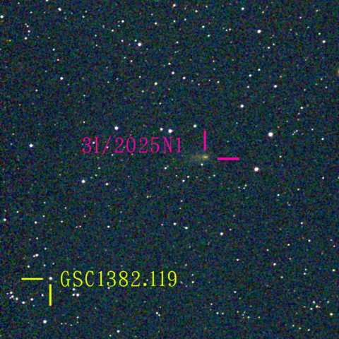 アトラス彗星(3I/2025N1) 1月22日 Seestar50