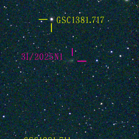 アトラス彗星(3I/2025N1) 1月23日 Seestar50