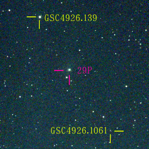 シュヴァスマン・ヴァハマン彗星(29P)2月18日 Seestar50