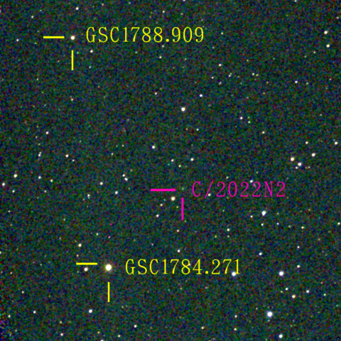 パンスターズ彗星(C/2022N2) 1月‎11日Seestar50
