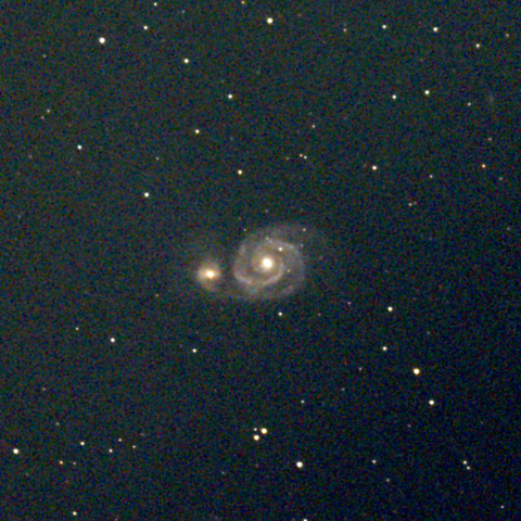 夜空は宝石箱(子持ち銀河 M51) Seestar50