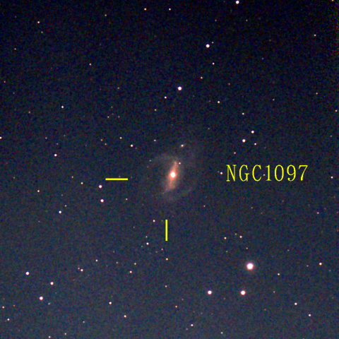 夜空は宝石箱(ろ座 NGC1097) Seestar50