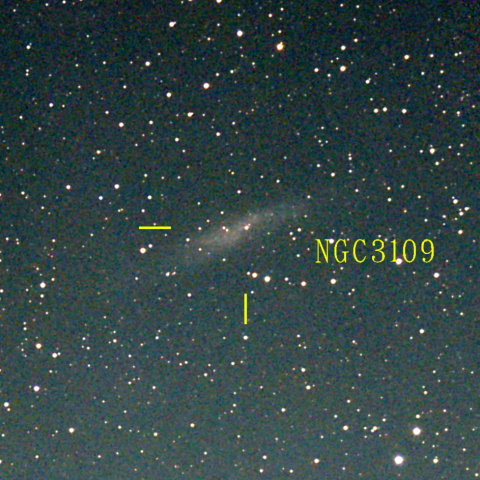 夜空は宝石箱(うみへび座 NGC3109) Seestar50
