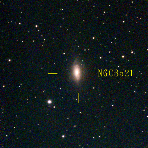 夜空は宝石箱(しし座 NGC3521) Seestar50