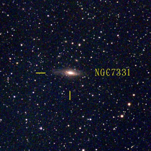 夜空は宝石箱(ペガスス座 NGC7331) Seestar50