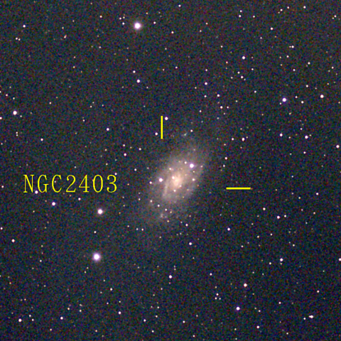 夜空は宝石箱(きりん座 NGC2403) Seestar50