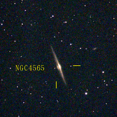 夜空は宝石箱(かみのけ座 NGC4565) Seestar50