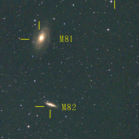 夜空は宝石箱(ボーデの銀河 M81) Seestar50