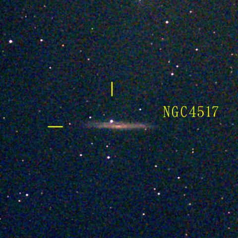 夜空は宝石箱(おとめ座 NGC4517) Seestar50