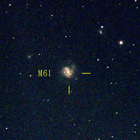 夜空は宝石箱(おとめ座 M61) Seestar50