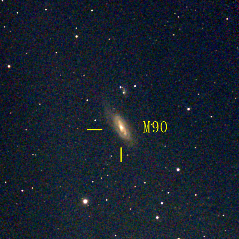 夜空は宝石箱(おとめ座 M90) Seestar50