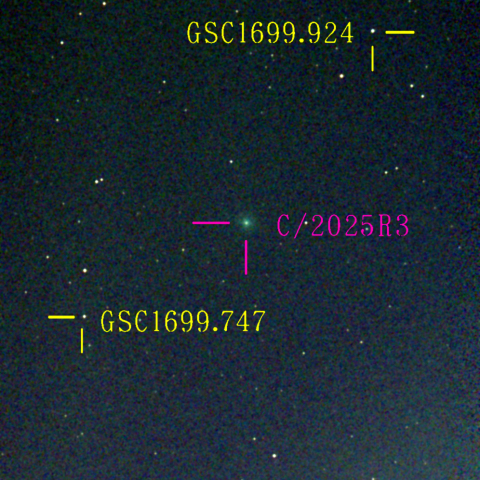 パンスターズ彗星(C/2025R3) 3月‎15日Seestar50
