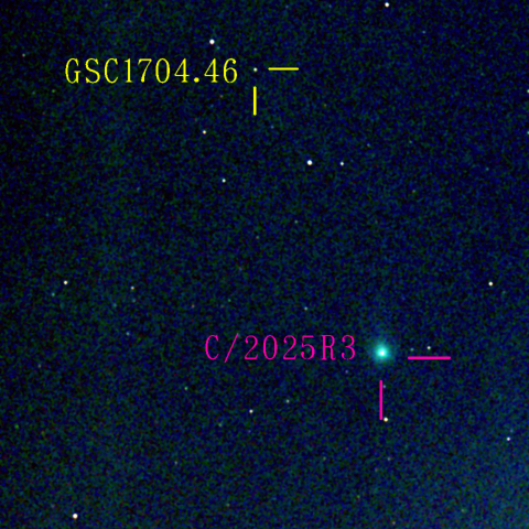 パンスターズ彗星(C/2025R3) 3月‎27日Seestar50