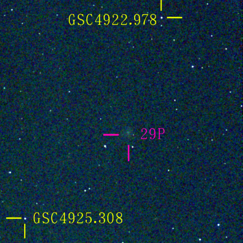 シュヴァスマン・ヴァハマン彗星(29P)3月13日 Seestar50