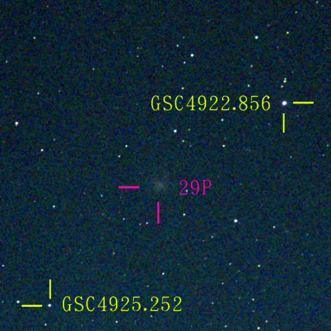 シュヴァスマン・ヴァハマン彗星(29P)3月15日 Seestar50