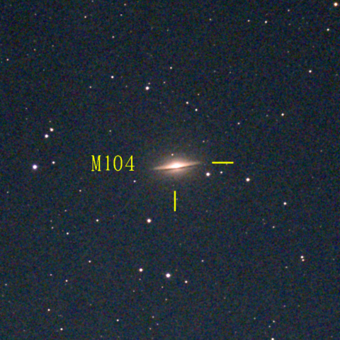 夜空は宝石箱(ソンブレロ銀河 M104) Seestar50