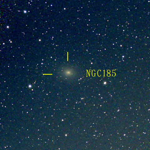 夜空は宝石箱(カシオペア座 NGC185) Seestar50
