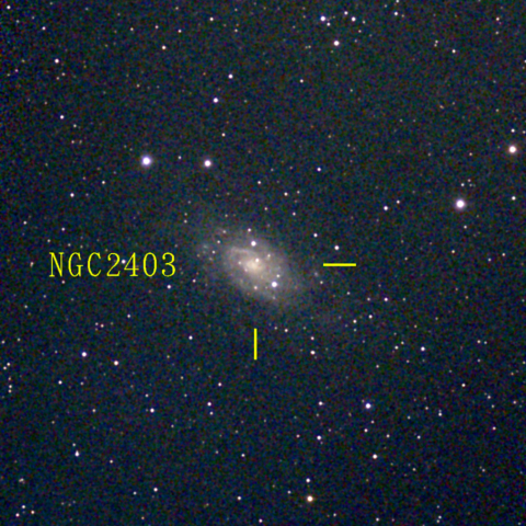 夜空は宝石箱(きりん座 NGC2403) Seestar50