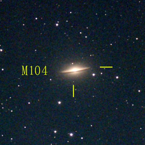 夜空は宝石箱(ソンブレロ銀河 M104) Seestar50