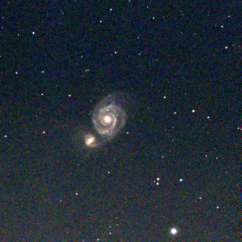 夜空は宝石箱(子持ち銀河 M51) Seestar50