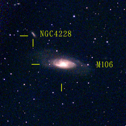 夜空は宝石箱(りょうけん座 M106) Seestar50