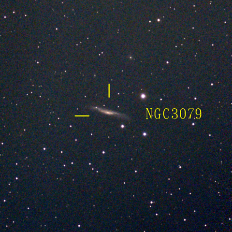 夜空は宝石箱(おおぐま座 NGC3079) Seestar50