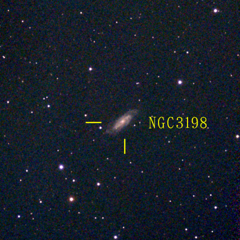 夜空は宝石箱(おおぐま座 NGC3198) Seestar50