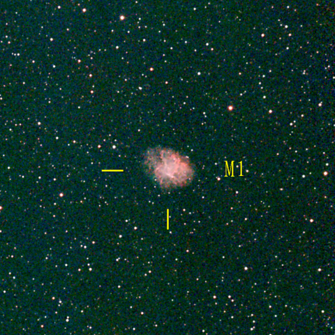 夜空は宝石箱(かに星雲 M1) Seestar50