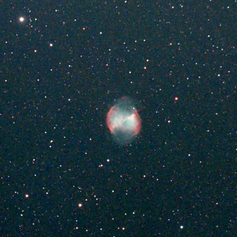 夜空は宝石箱(あれい星雲 M27) Seestar50