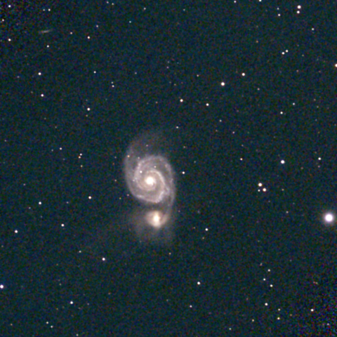 夜空は宝石箱(子持ち銀河 M51) Seestar50