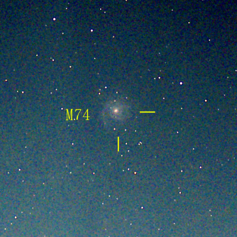 夜空は宝石箱(うお座 M74) Seestar50