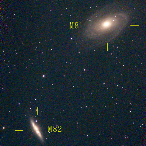 夜空は宝石箱(ボーデの銀河 M81) Seestar50