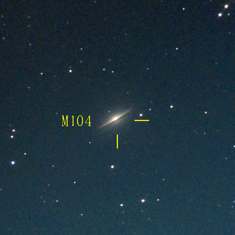 夜空は宝石箱(ソンブレロ銀河 M104) Seestar50