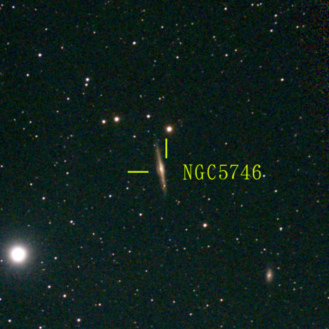 夜空は宝石箱(おとめ座 NGC5746) Seestar50